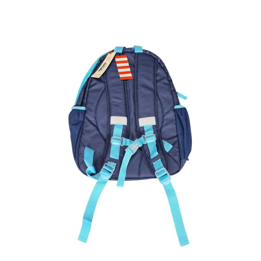 Cat & Jack Kids 16.5 Inch Novelty Backpack Navy Blue Rainbow Metallic Stars NWT